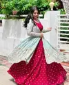 Krishi Georgette Heavy Indo Western Lehenga Wholesale Market In Surat